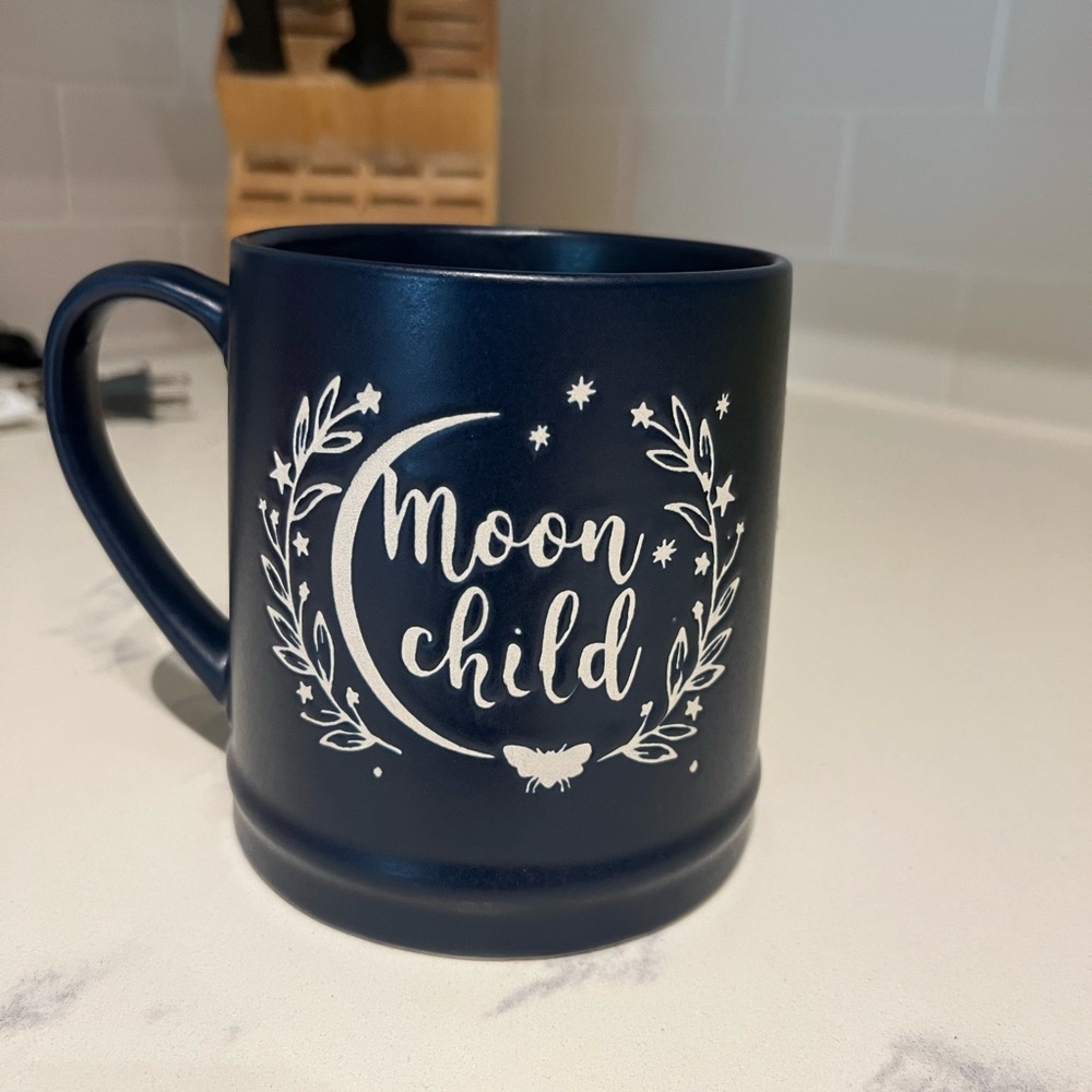 Moon child blue mug